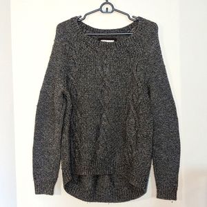 H&M L.O.G.G. Cable-knit Drop Shoulder Sweater